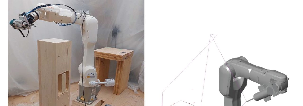 Експеримент, тестващ как да се изградят дървени конструкции за разглобяване